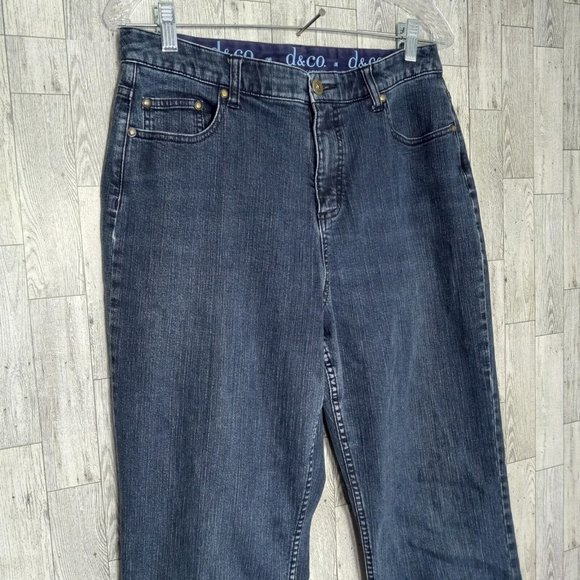 D & Co Womens Denim Jeans 12 Stretch Bootcut Medium Wash Outdoor Casual - Picture 3 of 16